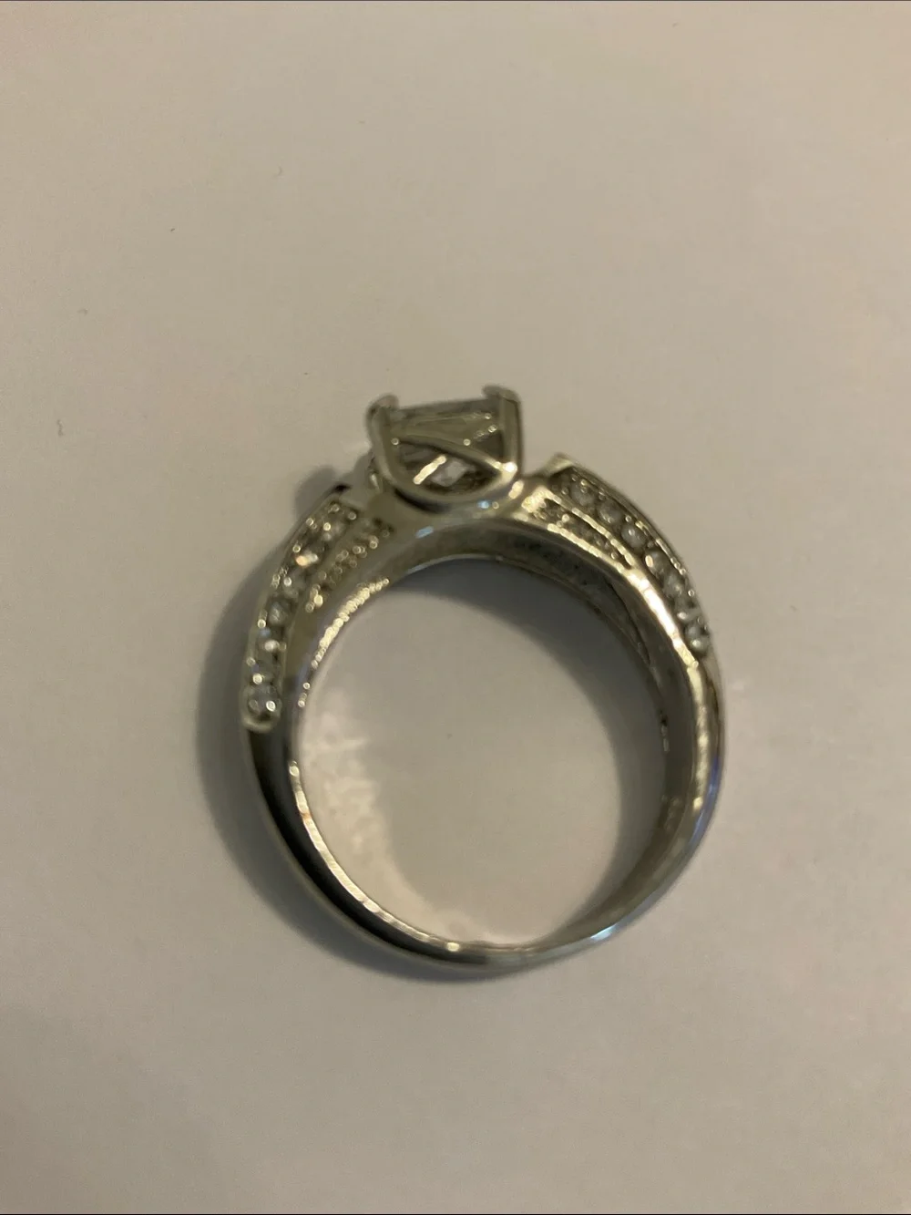 Sterling silver Cz ring